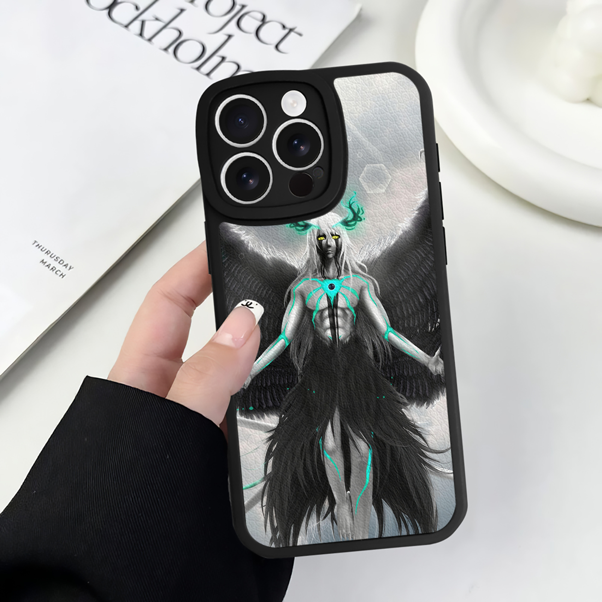 （画像用） ブリーチ BLEACH 【iPhone 16シリーズ対応】シリコンスマホケース（レザー調） 材質：シリコン